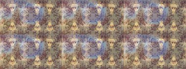 Kumaş veya Duvar Kağıdı Tasarımı. Stilize Çiçekler. Mandalas 'ın dekoratif dokusu. Lace Snowflakes 'in etnik kökü. Raster illüstrasyonu. Tekstil için Lacy Fashion Print. Halk Biçimi.