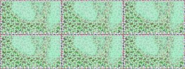 Tarafsız ve yeşil renklerde güzel renkli kelebekler. Raster illüstrasyonu. Kusursuz desen. Kumaş, tekstil, baskı ve davet için arkaplan.