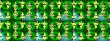 Renkli kar taneleri Raster çizimi. Altın kar tanesinden izole edilmiş. Güzel kış süsleri..