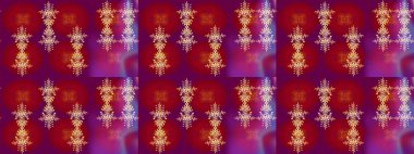 Soyut kar taneleri arkaplanda izole edilmiş düz dizayn. Raster kar taneleri arka planda. Kar tanesi rengarenk desen. Kar taneleri deseni. Raster illüstrasyonu.