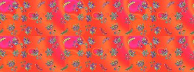 Sembol kışı, donmuş, Noel, yeni yıl tatili. Kar Tanesi Mozaik ikonu. Siluet kar taneleri tabelası turuncu, pembe ve kırmızı renkleri izole ediyor. Grafiksel element dekorasyonu. Raster illüstrasyonu. Düz tasarım