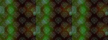 Raster düz çiçekleri pürüzsüz desen. Hediye ambalaj kağıdı, tebrik kartları, posterler ve pankart tasarımı. Yeşil, kahverengi ve siyah renkte çiçekler.