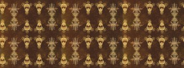 Eskiz modeli etnik tasarım. Çiçekleri, deniz kabukları, mandalaları ve suluboya efektleriyle donanma geçmişi. Yatak çarşafları, ceket, paket tasarımı, kumaş ve moda kavramları için tekstil baskısı.