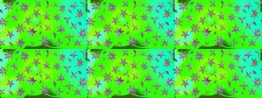 Tekstil, kumaş, kapaklar, duvar kağıtları, baskı, naylon, koleksiyon defteri, örgü, dekupaj için güzel bir eskiz. Küçük yeşil çiçeklerle oldukça kaliteli besin torbası deseni.