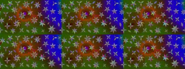 Çiçekler suluboya eskiz deseni. Raster Stili kumaş deseni.