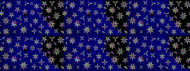 Güzel kumaş deseni. Düz Çiçek Elementleri Tasarımı. Raster Illustrasyon 'daki Çiçek Deseni' nin son moda çizimi. Renkli Yaz Teması çizim şablonu.