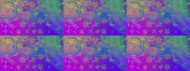 Eski usul. Tomurcukları papatya çiçekleri olan sevimli bir çiçek deseni. Miles Fleur, süslü püslü bir süs. Eskiz geçmişi. Raster illüstrasyonu. Kumaş, tekstil ve duvar kağıdı baskısı için..