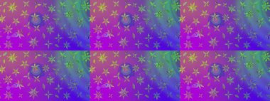 Raster deseni. Karalama çiçekleri çizim kalıbı. Mor el çizimi desen. Sanat, çiçek tarzına ilham verir ve arka plan bırakır.