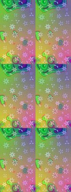 Eski usul küçük çiçekli şirin bir eskiz deseni. Moda arka planında parlak buketler. Kumaş, duvar kağıdı ve kağıt üzerine baskı yapmak için gelişen arka plan. Raster illüstrasyonu.