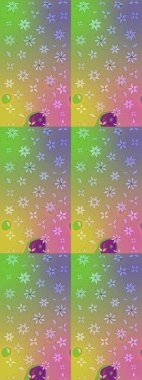 El yapımı çiçek ve bitki koleksiyonu. Raster illüstrasyonu. Robot resim stilinde nötr renkler. Şirin karalamalı çiçek desenli çizim. Raster illüstrasyonu.