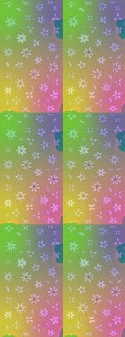 Küçük çaplı çiçeklerdeki basit şirin desenler. Tekstil veya kitap kapakları, imalat, duvar kağıtları, baskı, hediye paketi ve yapıştırma kitabı için çiçek eskizi geçmişi. Raster illüstrasyonu.