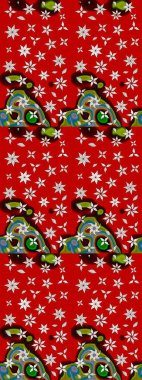 Çiçekli çiçek deseni, suluboya. Raster deseni. Küçük çiçekte güzel bir çiçek deseni..