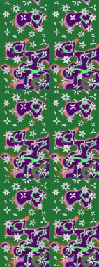 Raster güzel bir çiçek deseni çizmiş. Bahar mevsimi. Tatil havası. Nazik romantik baskı.