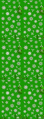 Çiçek buketleriyle klasik bir eskiz şekli. Raster illüstrasyonu. Yeşil renklerde.