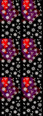 Doodle çiçekler ve dalları, otlar ve çiçekler. Elle çizilmiş. Raster resim. Güzel kumaş deseni.