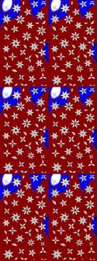 Suluboya çizim kalıbı. Çiçek izi. Suluboya tarzında kırmızı renkte çiçekler.