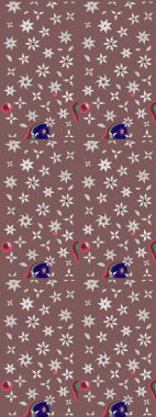 Küçük çiçekteki sevimli çiçek deseni. Raster illüstrasyonu. Tony 'nin kumaş kalıbını çiz. Modaya uygun kumaş deseni.