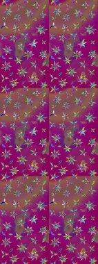 Küçük çiçekteki sevimli çiçek deseni. Raster illüstrasyonu. Tony 'nin kumaş kalıbını çiz. Modaya uygun kumaş deseni.