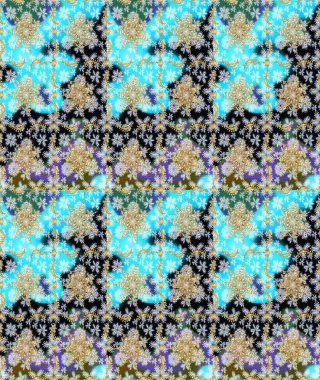 Barok tarzında eskiz oryantal süsü. Raster oryantal süs. Geleneksel klasik altın desen. Altın elementlerle nötr renklerde altın desen.