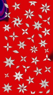 Bahar çiçekleriyle güzel bir çiçek deseni çizmişsin. Raster illüstrasyonu. Güzel kumaş deseni.