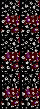 Çiçekli bahar çiçekleri. Küçük çiçekte güzel bir desen. Küçük renkli çiçekler. Moda baskıları için zarif bir şablon. Motley illüstrasyonu.