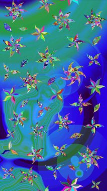 Tekstil, kumaş, kapaklar, duvar kağıtları, baskı, naylon, koleksiyon defteri, örgü, dekupaj için güzel bir eskiz. Küçük mavi çiçekli oldukça eski bir besin torbası deseni. Millefleurlar.