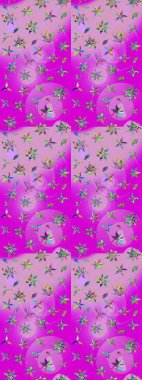 Küçük çiçekte hoş bir çiçek deseni var. Parlak çiçekli eflatun renkler üzerine soyut çizim deseni. Çiçek elementli zarif raster dokusu..