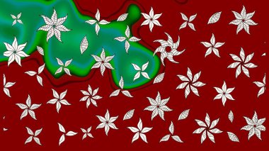 Klasik çiçek desenli. Paketleme, tekstil, duvar kâğıdı için çiçek eskizi. Yumuşak fayans. Raster 'ın taze dokusu. Yumuşak pamuk tasarımı.