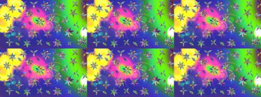 Şirin karalamalı çiçek desenli çizim. Eskiz stili yeşil renkler. Raster illüstrasyonu. Raster illüstrasyonu. El yapımı çiçek ve bitki koleksiyonu.