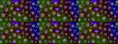 Küçük çiçekte güzel bir desen var. Raster deseni. - Kahverengi çiçekler. Çiçek arkaplan. Doğa. Çiçek kolajı. Çiçek bileşimi.