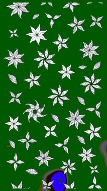 Taslak desenli, modaya uygun kumaş deseni. Düz Çiçek Elementleri Tasarımı. Şirin çiçek elementleri. Renkli Bahar Teması eskiz kalıbı. Raster illüstrasyonu.