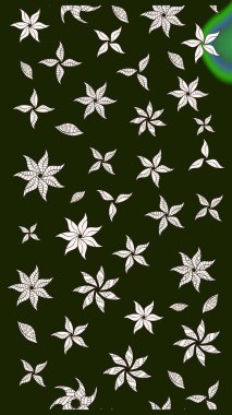 Çiçeksel elementlerle süslenmiş zarif raster dokusu. Küçük çiçekte hoş bir çiçek deseni var. Parlak çiçekli gri renkler üzerine soyut çizim deseni.