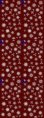 Renkli Bahar Teması eskiz kalıbı. Raster illüstrasyonu. Güzel kumaş deseni. Zentangle soyut çiçekleri. Karalama çiçeği. Düz Çiçek Elementleri Tasarımı.