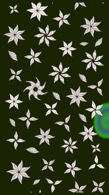 Raster illüstrasyonu. Suluboya çiçekli çiçek deseni. Gri renkli güzel tekstil.