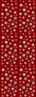 Parlak çiçekli kolaj çiçeği kırmızısı. Çiçekli zambakların eskiz geçmişi. Çiçek tasarımı için inanılmaz kolaj cennet tarzı..