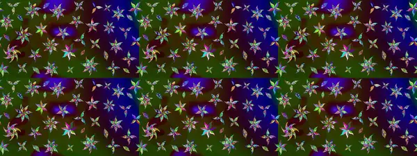 Küçük çiçekte güzel bir desen var. Raster deseni. - Kahverengi çiçekler. Çiçek arkaplan. Doğa. Çiçek kolajı. Çiçek bileşimi.