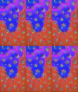 Mor renkli çiçekler. Renkli Yaz Temalı eskiz kalıbı. Düz Çiçek Elementleri Tasarımı. Raster illüstrasyonunda çiçek deseni çizimi.