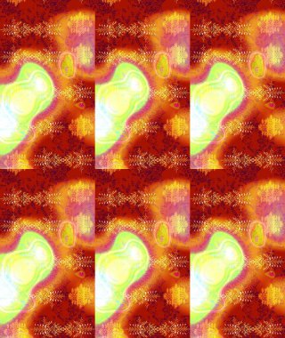 Şatafatlı bahar bahçesi dokusu. Çiçek deseni. Kırmızı, turuncu ve sarı renkte çiçekler. Kırmızı, turuncu ve sarı renkte çiçek çizimi. Raster illüstrasyonu.