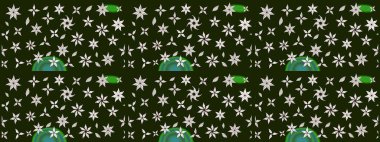 Üzerinde gri renkte çiçekler olan bir çiçek deseni çiz. Suluboya tarzında gri renkte çiçekler.