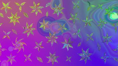 Hoş bir çiçek geçmişi var. Küçük bir çiçekte eskiz deseni. Güzel kumaş deseni. Raster illüstrasyonu.