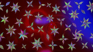 Kahverengi renkli çiçekler. Nazik, narin çiçek arkaplanı. Raster çiçek desenli ve çiçekli..