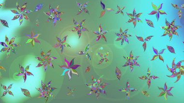 Küçük çiçekte güzel bir desen. Küçük renkli çiçekler. Çiçekli bahar çiçekleri. Motley illüstrasyonu. Moda baskıları için zarif bir şablon. Çizim.