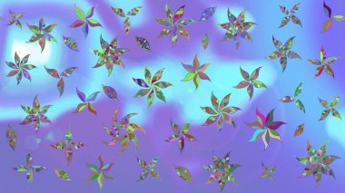 Çiçekli el çizimi çizimi deseni. Modern, menekşe rengi raster arka plan duvar kâğıdı çizimi, klasik çizgi, desenli desenli çiçekler, çiçekli süsler..