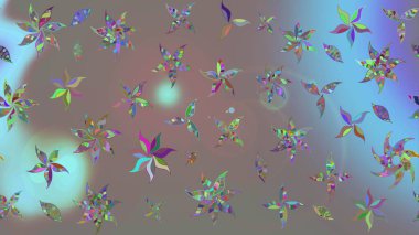 Raster Moda kumaş deseni. Şirin çiçekler. Çizgi çizimi deseni.