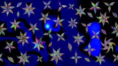 Şatafatlı bahar bahçesi dokusu. Çiçek deseni. Raster illüstrasyonu. Çiçek çizimi arkaplanı.