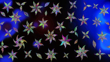 Sevgililer günü ve tebrik kartı konsepti için şık bir davetiye. Siyah renkte manzaralı çiçek deseni. Üst manzara, yumuşak stil. Çiçek kompozisyonu, el boyası, hassas şablon..