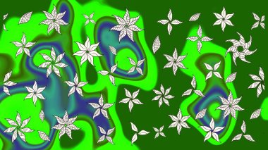 Bahar çiçekleriyle güzel bir çiçek deseni çizmişsin. Güzel kumaş deseni. Raster illüstrasyonu.