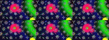 Üzerinde gri renkte çiçekler olan bir çiçek deseni çiz. Suluboya tarzında gri renkte çiçekler.