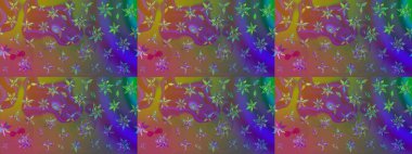 Tekstil, kumaş, kapaklar, duvar kağıtları, baskı, naylon, koleksiyon defteri, örgü, dekupaj için güzel bir eskiz. Millefleur 'lar. Küçük kahverengi çiçekli oldukça eski bir besin torbası deseni..