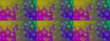 Elle boyanmış suluboya resim çizimleri, çiçekler ve bitkiler. Yeşil renkte çiçekler.